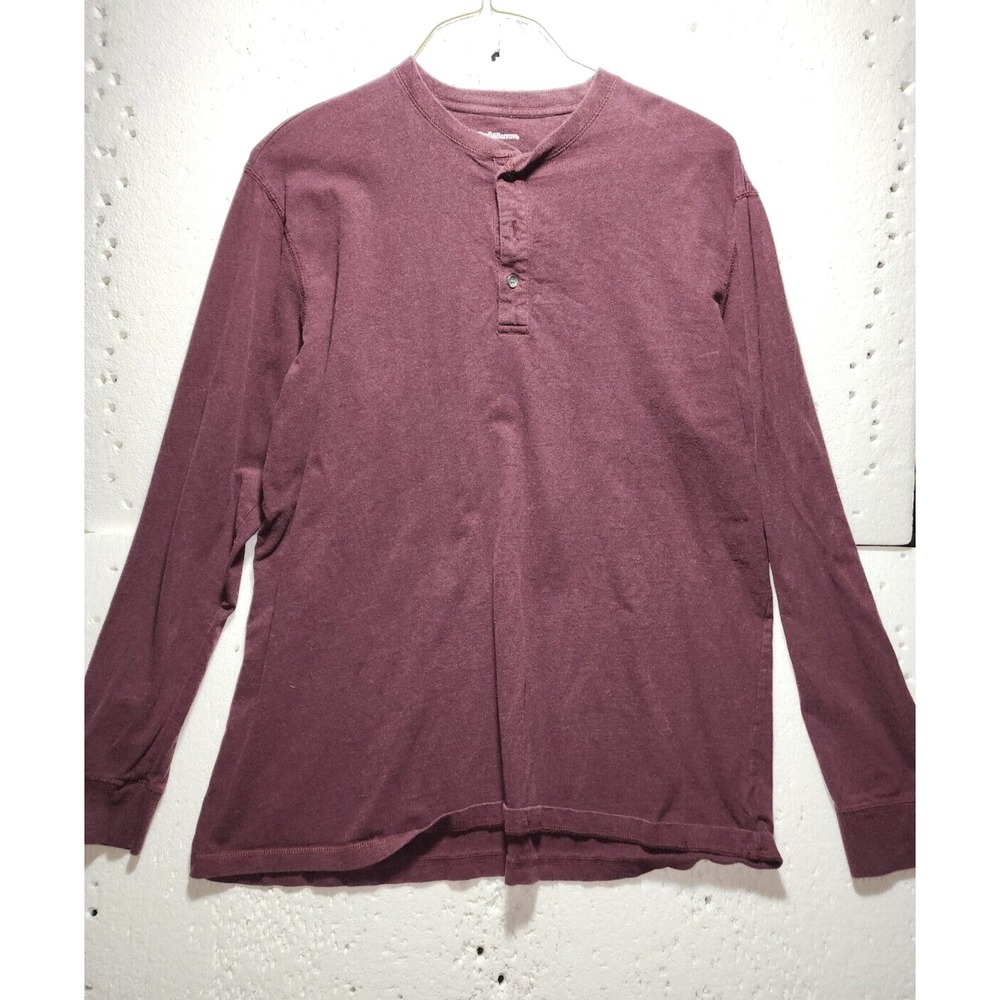 Croft & Barrow Shirt Mens XLT Burgundy Long Sleeve Round Neck Pull Over Sweater